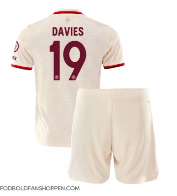 Bayern Munich Alphonso Davies #19 Tredjetrøje Børn 2024-25 Kortærmet (+ Korte bukser)